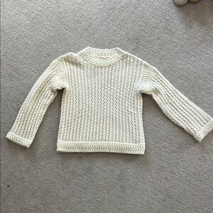 Rebecca Taylor Cream Knit Sweater - Size Small